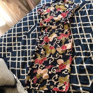 Zara Floral 2 Piece Pencil Skirt Set